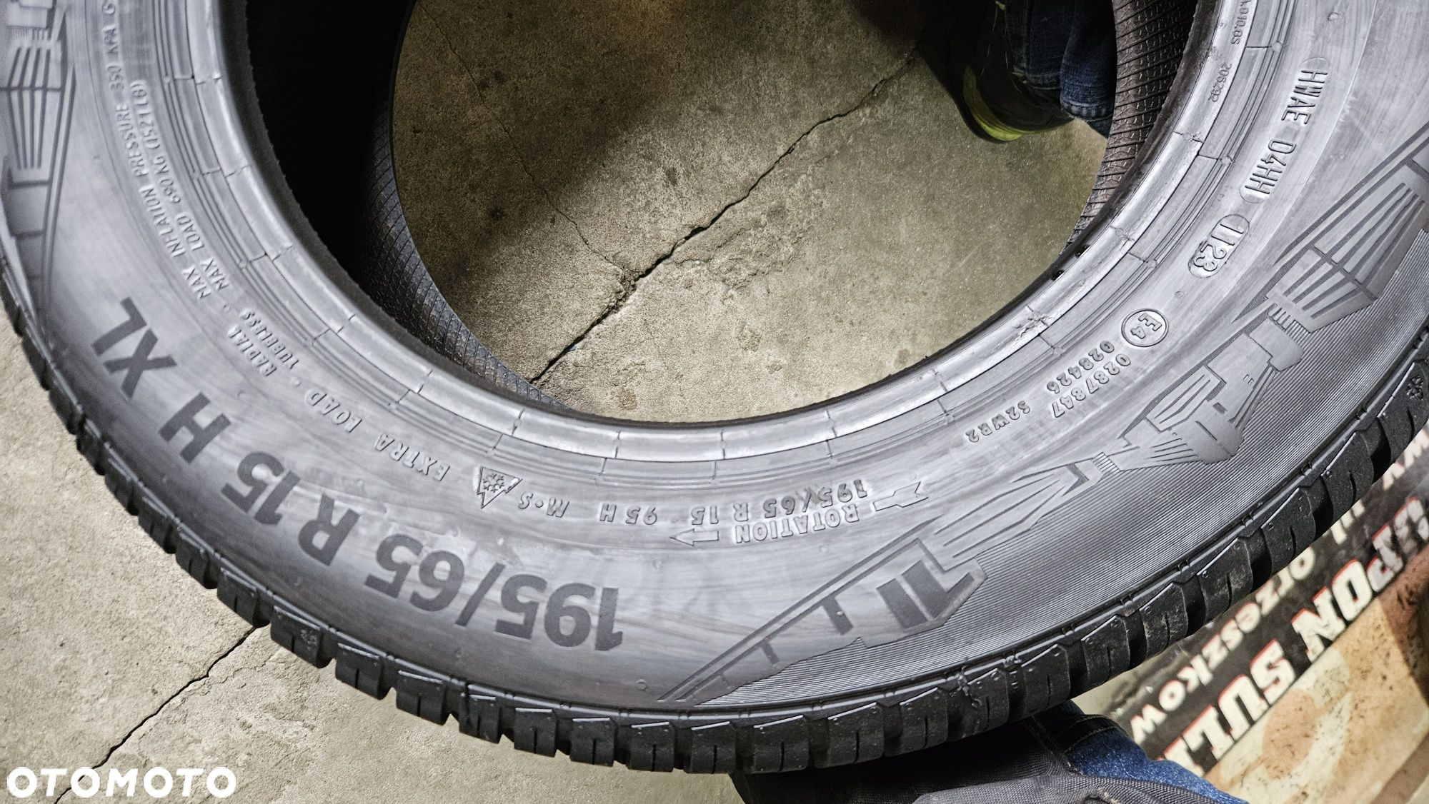 opony używane 195/65R15 Continental Allseasoncontact - 7