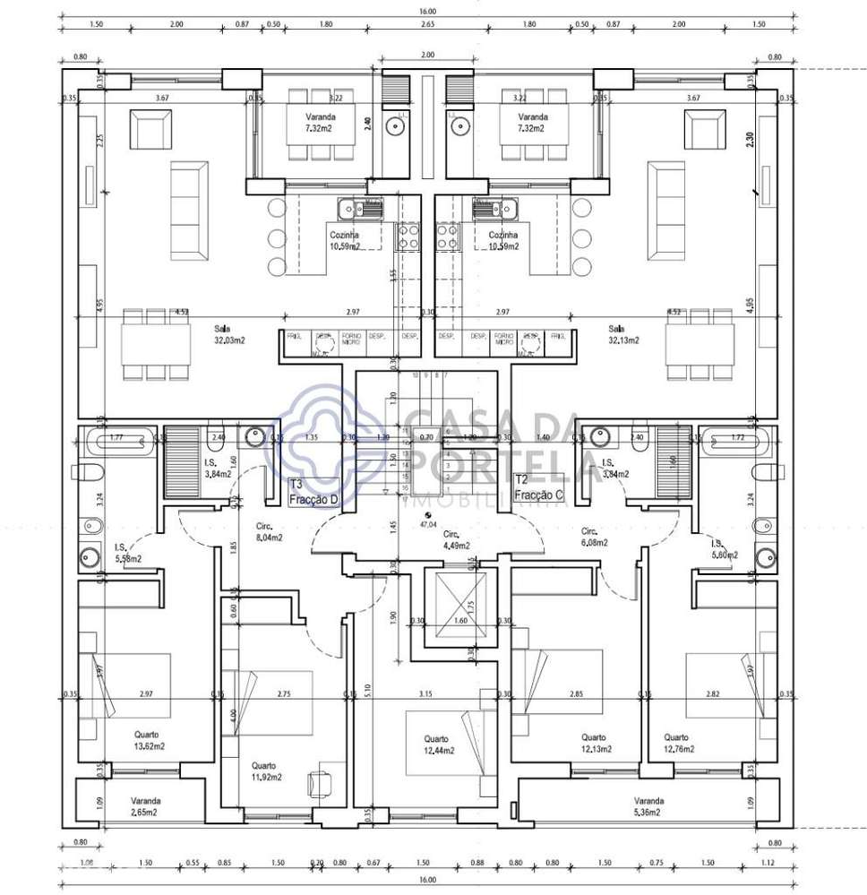 APARTAMENTO T3 COM ELEVADOR E GARAGEM EM VALE DE MILHAÇOS - Grande imagem: 5/5