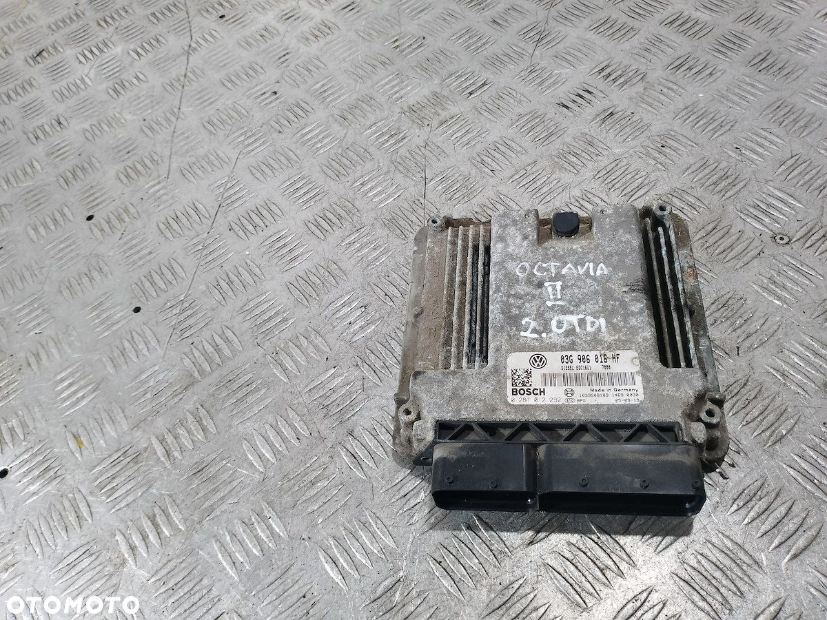 KOMPUTER, STEROWNIK OCTAVIA II 03G906016HF 2.0 TDI - 1