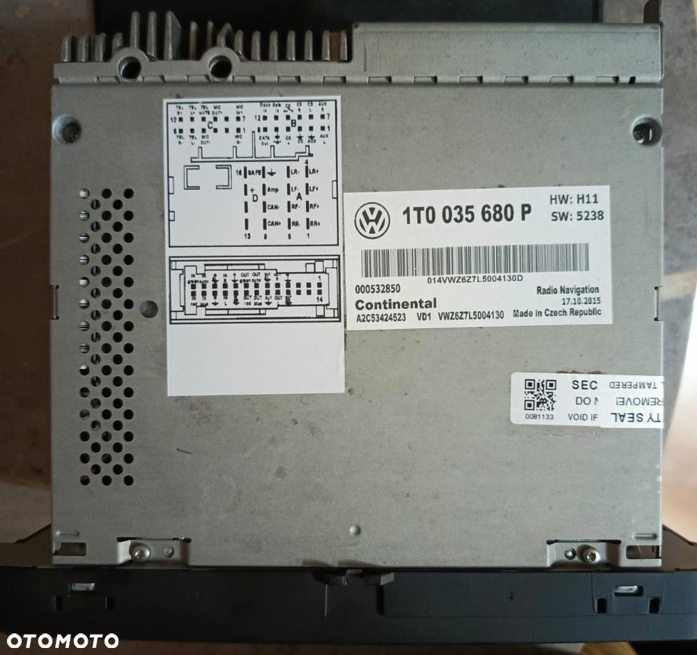 VW SKODA-14 WERSIJ RADIOWYCH Nawigacja RNS 510  Polskie menu z mapami 8557+POI+KOD - 12