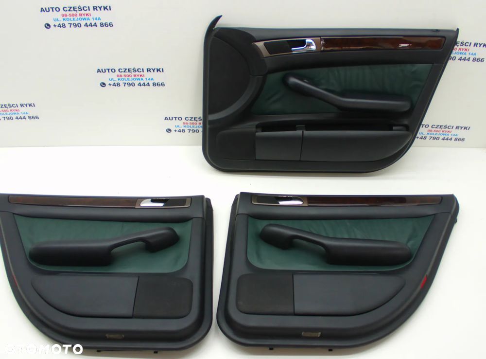 Audi A6 C5 Sedan boczek drzwi zielone tapicerka green LX6V - 1