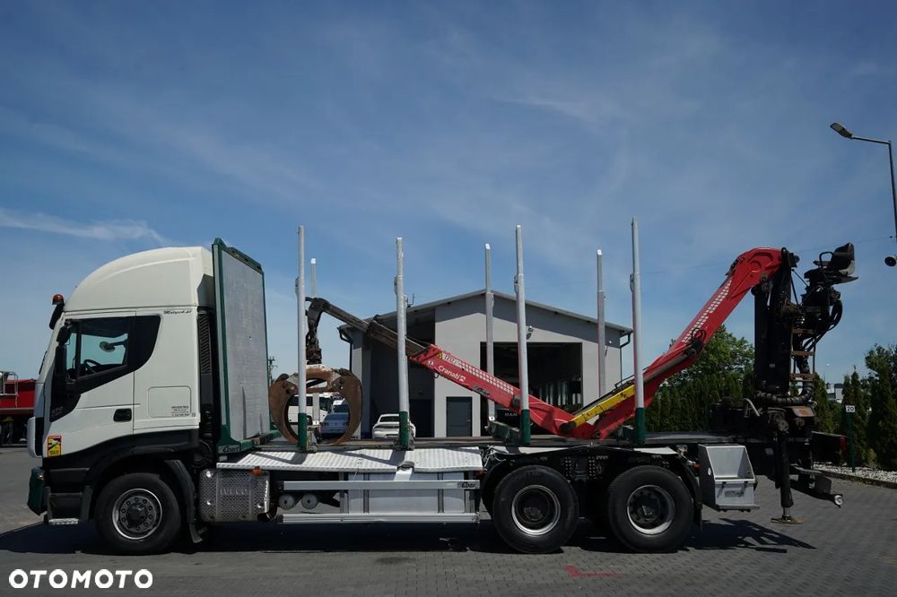 Iveco 570 STRALIS X-WAY / 6X4 / DO DREWNA / DO DRZEWA / DO LASU / HDS CRANAB TZ 12.2 / AUTOMAT - 6