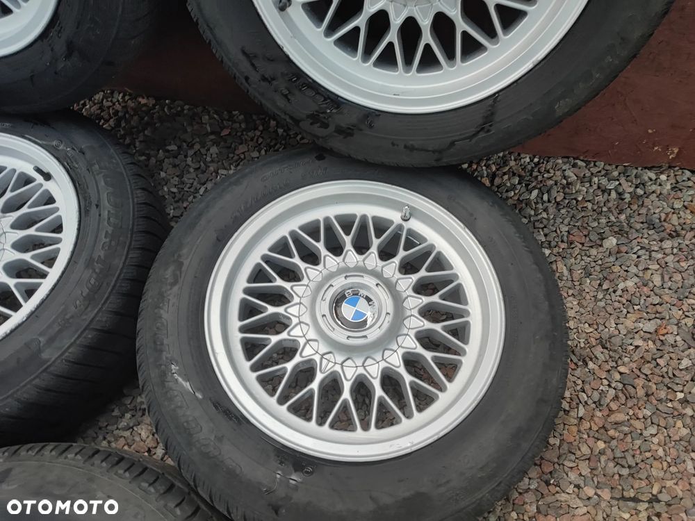 BMW  E39 / E46 / E38 / E36 / E34 / E32 / E60 / ITP. ORYGINALNY KOMPLET FELG STYLING 5 ( 4 SZTUKI + 1 ZAPASÓWKA ) + DEKIELKI W ROZMIARZE 16 CALI 7J ET20 O NR. 36 11 1 092 336 OEM W DOBRYM STANIE + OPONY GRATIS POD PROJEKT / M5 / RARYTAS - 5
