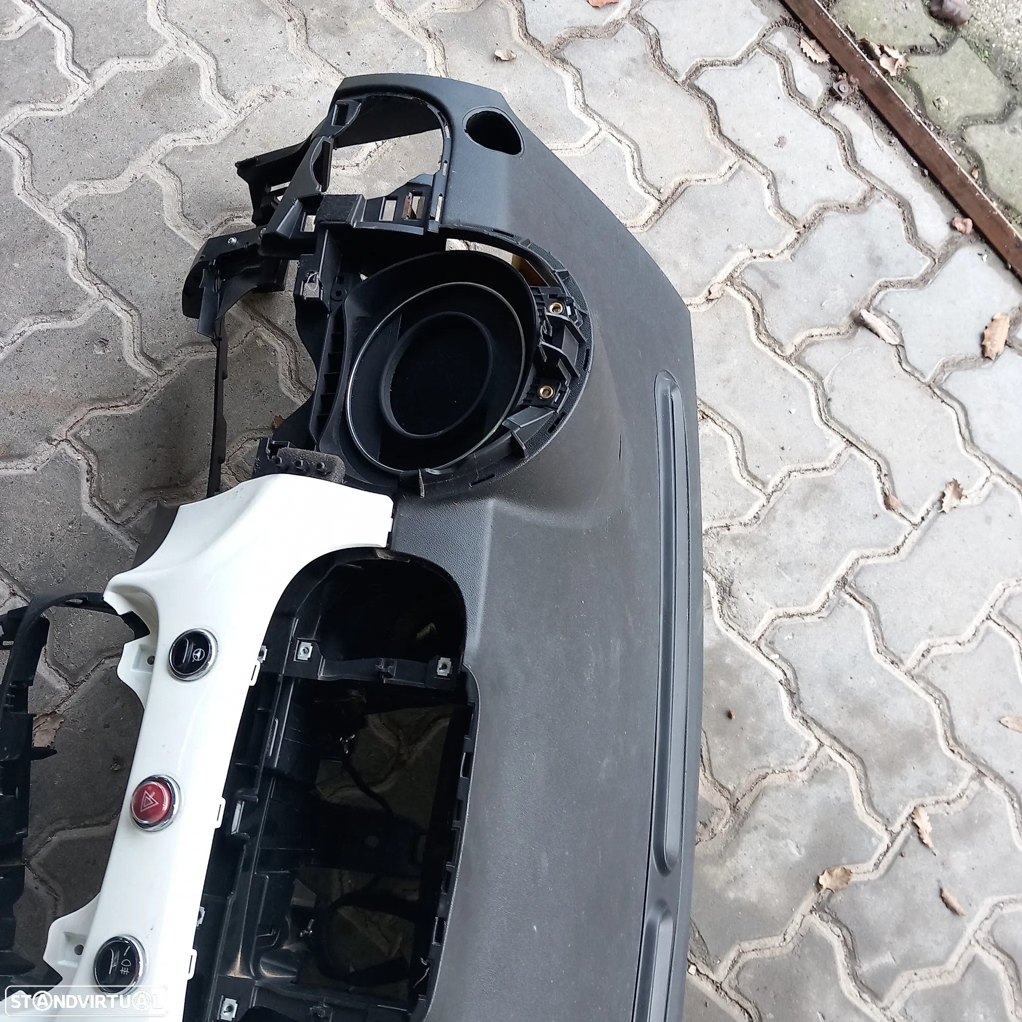 Tablier com airbag passageiro fiat 500 - 3