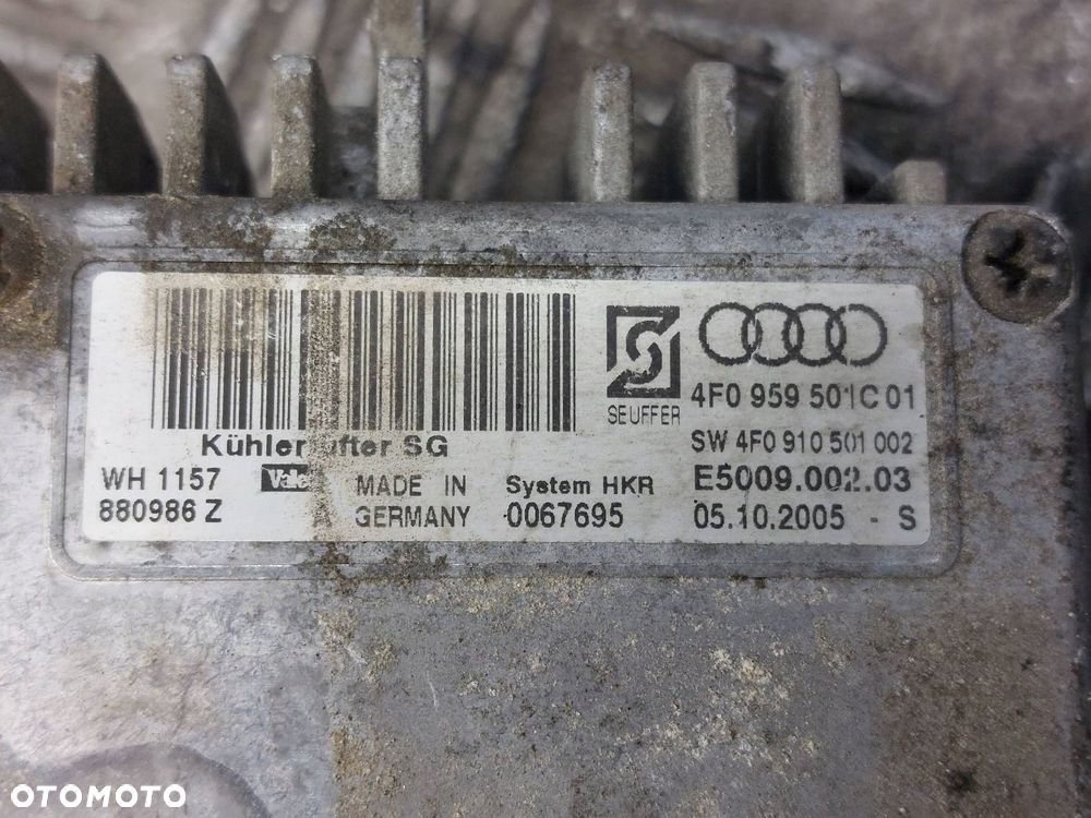 MODUŁ STEROWNIK WENTYLATORA AUDI A6 C6 2.0 TFSI 4F0959501C - 4