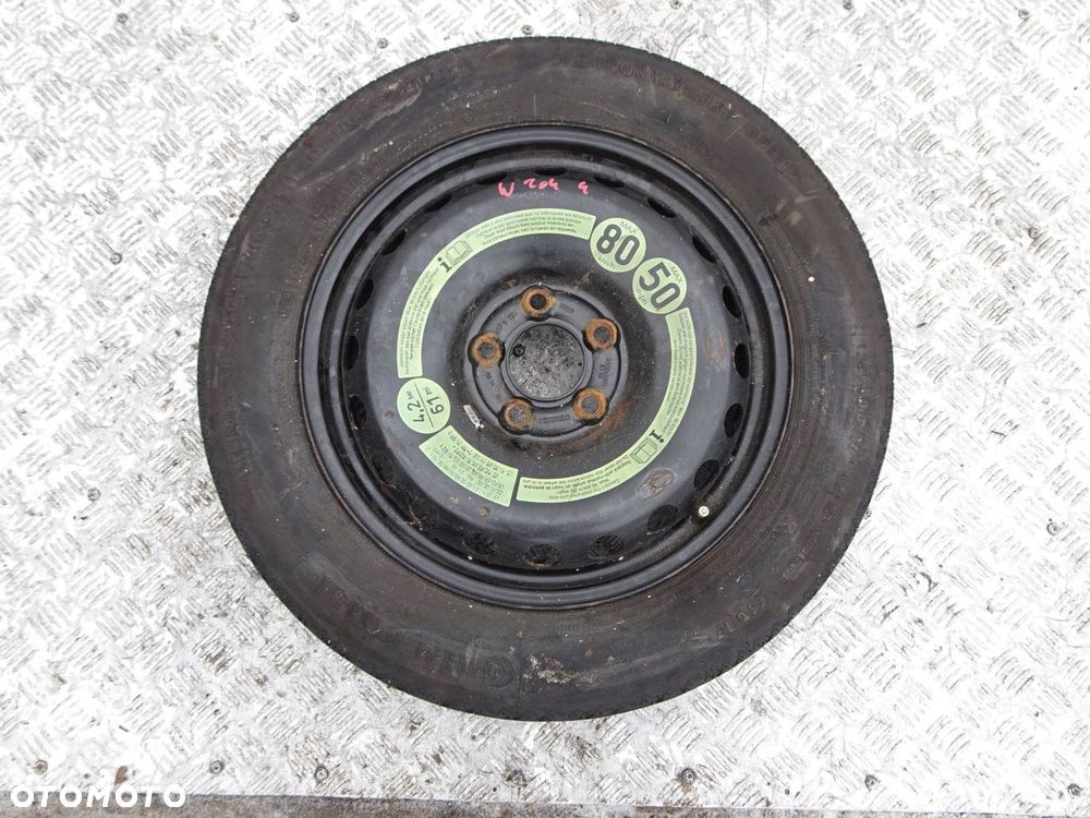 koło dojazdowe mercedes c-klasa w204 16" 2044000302 - 2
