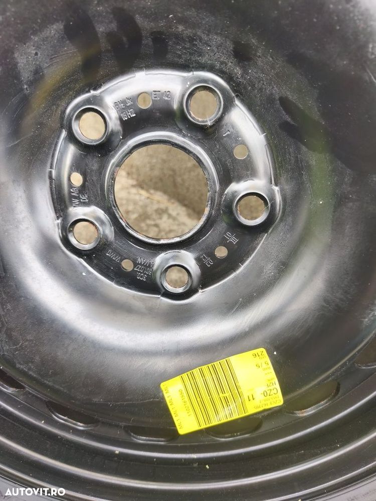 Roată de rezervă 205 55 R16 gama VAG Passat Touran Eos A3 A4 Tiguan Golf Yetta - 7