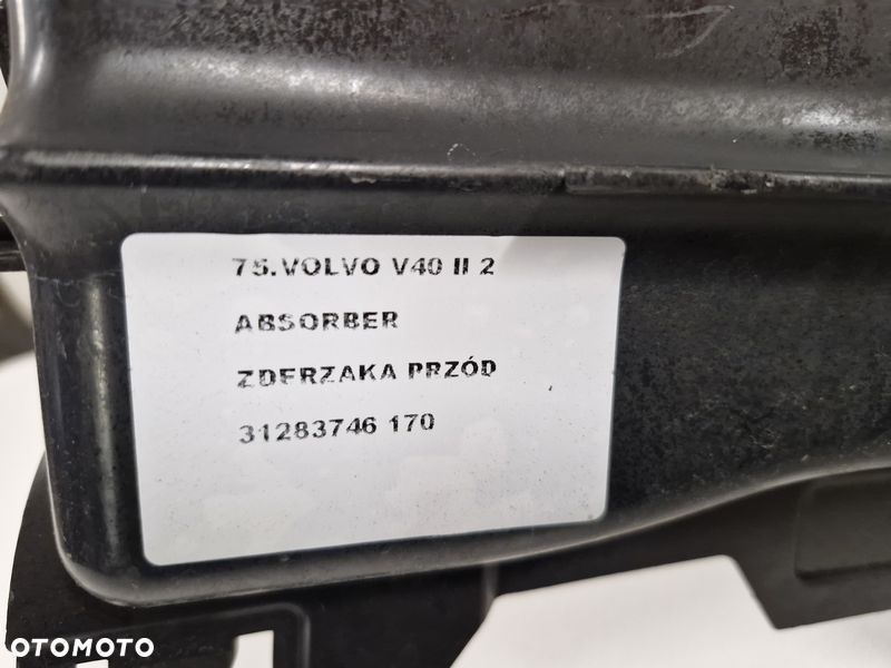 volvo v40 ii 2 absorber wzmocnienie zderzaka przód przednie 31283746 - 9
