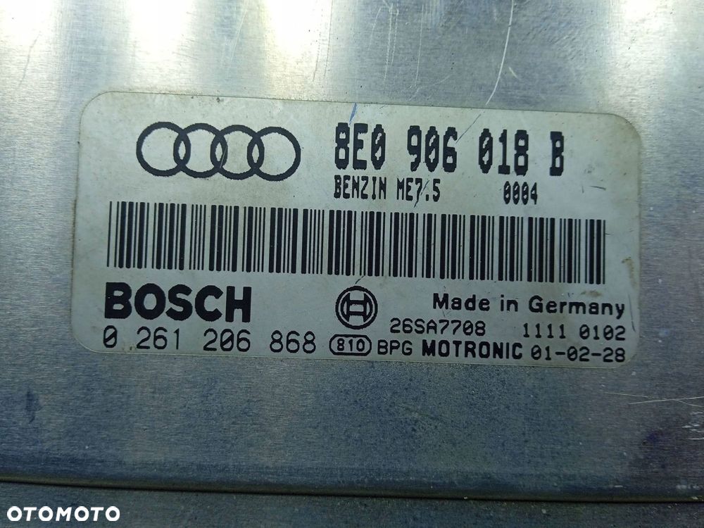 Komputer Sterownik Silnika 8E0906018B Audi A4 B6 1.8 - 5