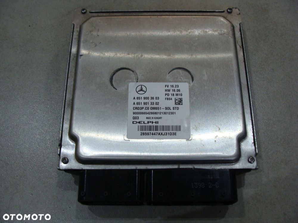 komputer silnika ecu mercedes sprinter w906 2.2 cdi a6519003603 - 2