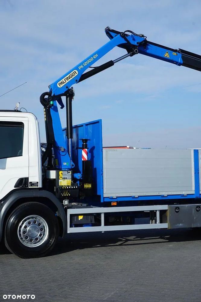 Scania / P 250 / ACC / SKRZYNIOWY + HDS + WINDA / PALFINGER PK 12 002 - EH B / WYSIĘG 10 M - 15