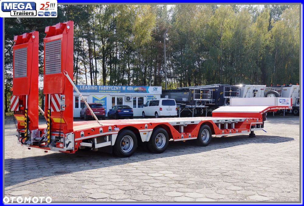 Mega Nisko-podłogowa 3 osie, 18,60 m dł., ZAGŁEBIENIA NA KOŁA pod maszyny leśne i budowlane !!! - 10