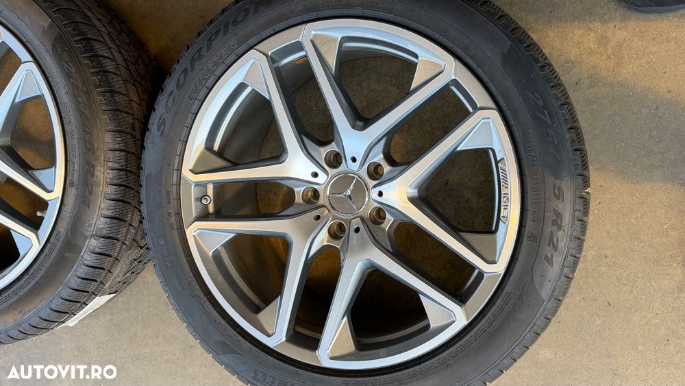 Vând jante originale Mercedes G-class pe 21” cu anvelope de iarnă - 6