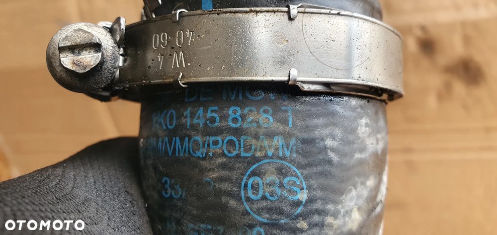 Przewód wąż rura intercoolera VW Tiguan I Lift 2.0 TDI 1K0145840AC 1K0145828T - 9