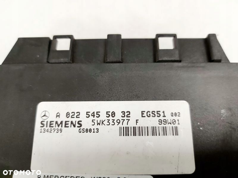 MERCEDES W220 5.0 V8 MODUŁ STEROWNIK SKRZYNI BIEGÓW AUTOMAT A0225455032 - 2