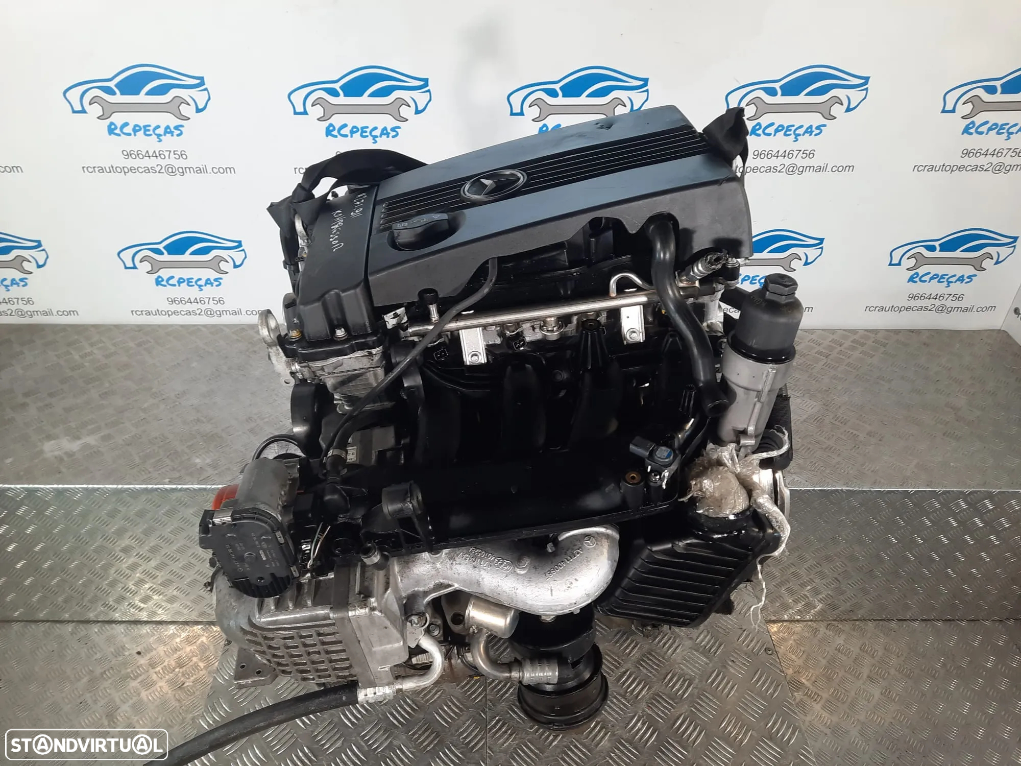 MOTOR COMPLETO 160 16V 130CV M271911 271911 KOMPRESSOR MERCEDES BENZ CLC CL203 W203 MOTOR ARRANQUE BIMASSA ALTERNADOR COMPRESSOR AR CONDICIONADO BOMBA DIRECAO DIREÇÃO TURBO INJETOR INJETORES - 5