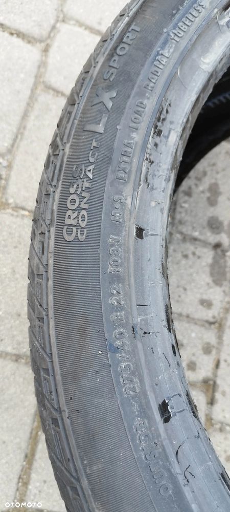275/40/22 continental cross contact lx sport - 2