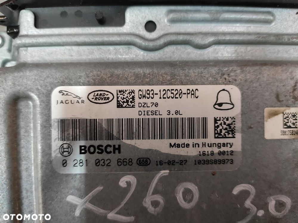 JAGUAR XF II X260 3.0D MODUŁ STEROWNIK KOMPUTER ECU ORYGINAŁ - 7