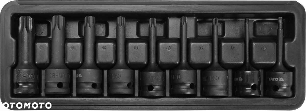 YATO ZESTAW KLUCZE TRZPIENIOWE TORX 1/2" NASADKI UDAROWE WALIZKA YT-10654 - 3