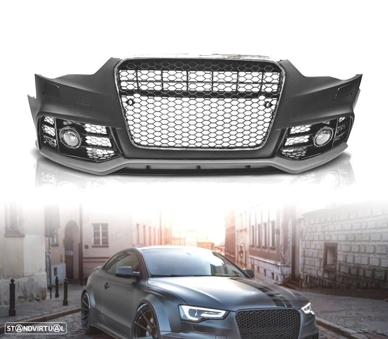 PARA-CHOQUES AUDI A5 8T LOOK RS5 11-16 COM PDC + FAROIS DE NEVOEIRO - 1