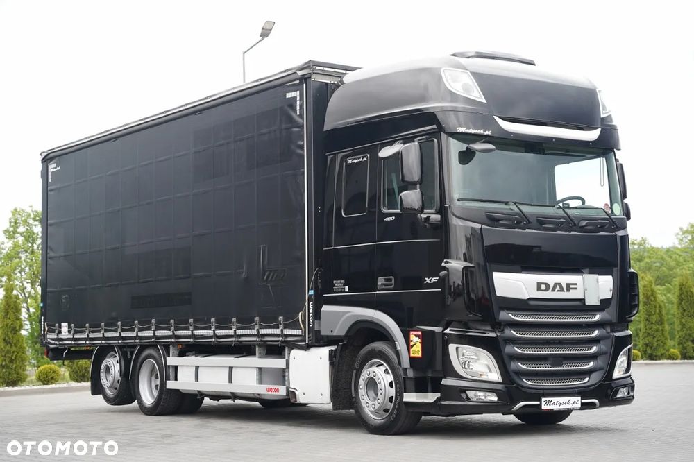DAF XF 480 / FIRANKA 7,7 M / SSC / 6X2 / KLIMA POSTOJOWA / OŚ PODNOSZONA / - 5