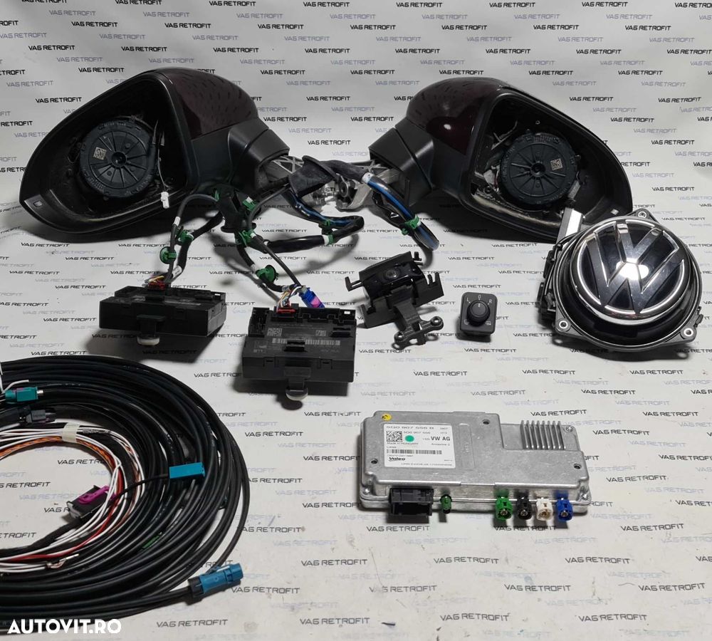 SET AreaView 360 Passat B8 3G Oglinzi Rabatabile Camera 360 Area View - 2