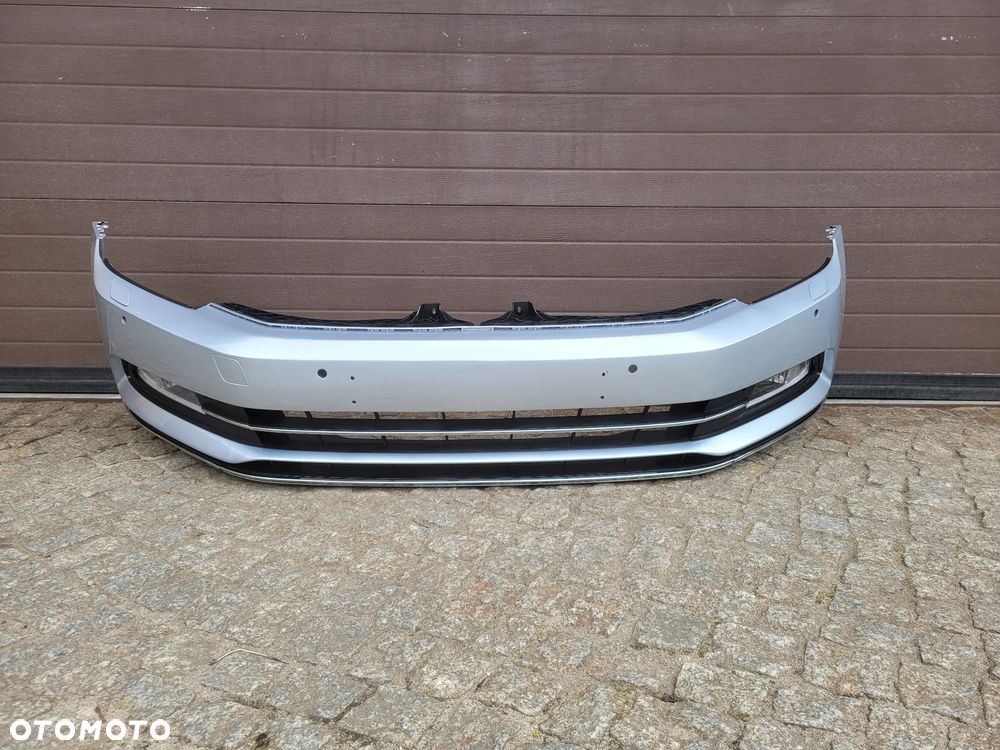 ZDERZAK PRZEDNI PRZÓD VW PASSAT B8 HIGHLINE LA7W PDC HALOGENY SPRYSKIWACZE - 1