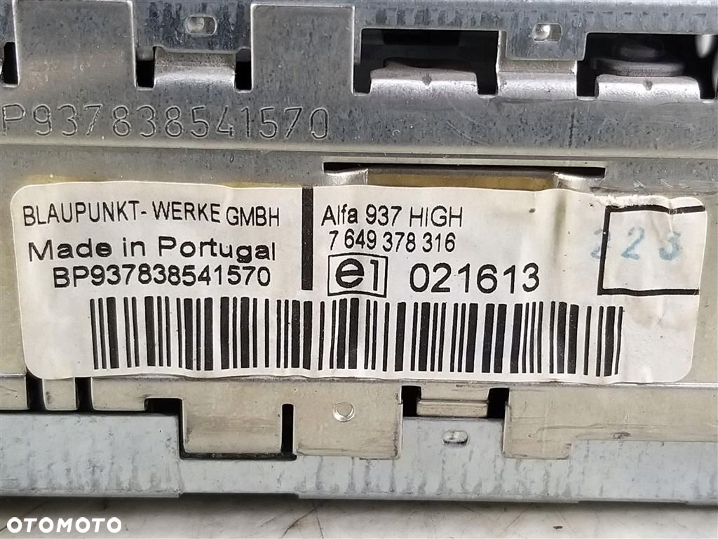 Radio CD FABRYCZNE  Alfa Romeo 147  1.9JTD 115KM 2000-2004R BLAUPUNKT - 3