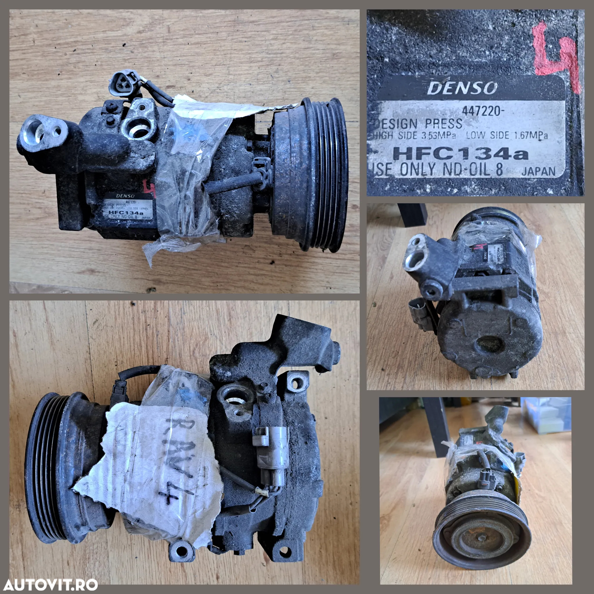 Compresor clima ac aer conditionat climatronic climatizare Audi A4 A6 A8 Q5 Volkswagen VW Phaeton Alfa Romeo Fiat Stilo Bravo Lancia Toyota Rav 4 Mitsubishi Pajero - 5