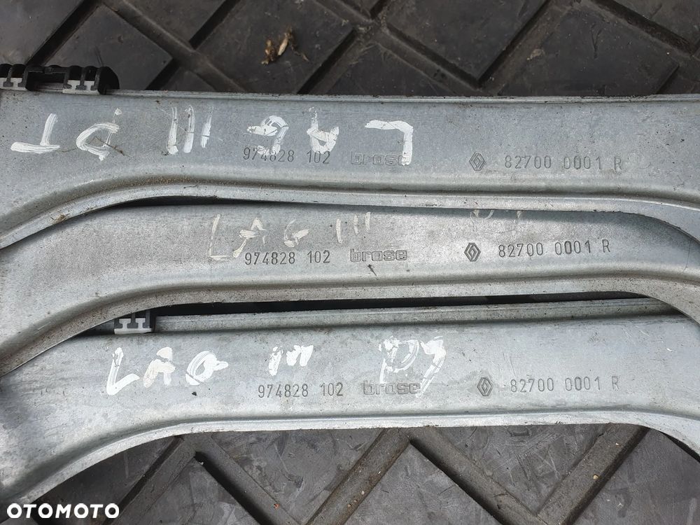 MECHANIZM PODNOŚNIK SZYBY PRAWY TYŁ OE 827000001R RENAULT LAGUNA III - 2