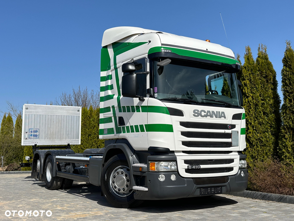 Scania / G410 / 6X2 / BDF / RAMA DO ZABUDOWY / OŚ-SKRĘTNA-PODNOSZONA /