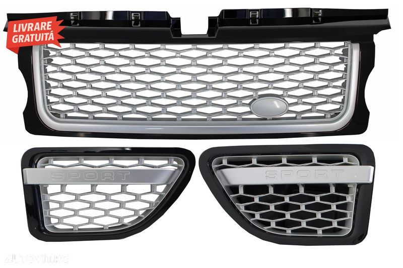 Ansamblu Grila Centrala si Grile Laterale Land Range Rover Sport L320 (2005-2008) - livrare gratuita - 1