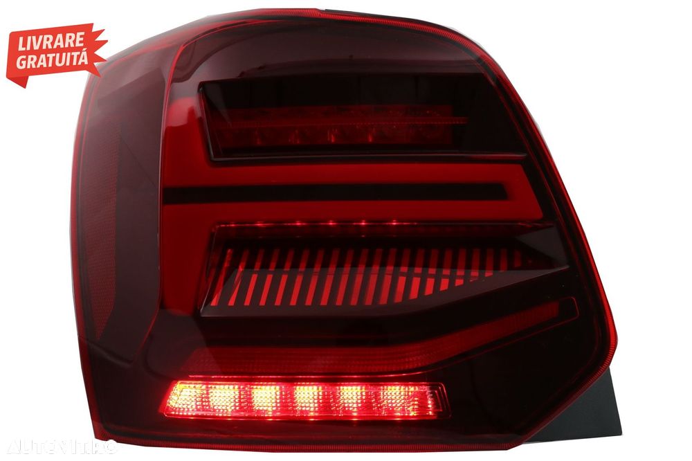 Stopuri Full LED VW POLO 6R 6C 61 (2011-2017) Semnal Dinamic Led Vento Look- livrare gratuita - 16