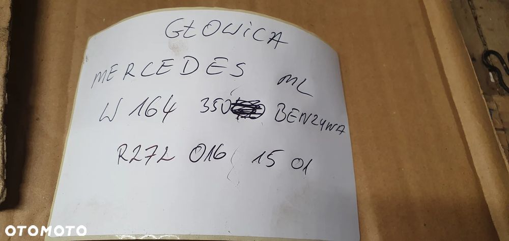 Głowica silnika kompletna wałki dekiel Mercedes ML W164 3.5 V6 R2720161501 A2720160105 - 9