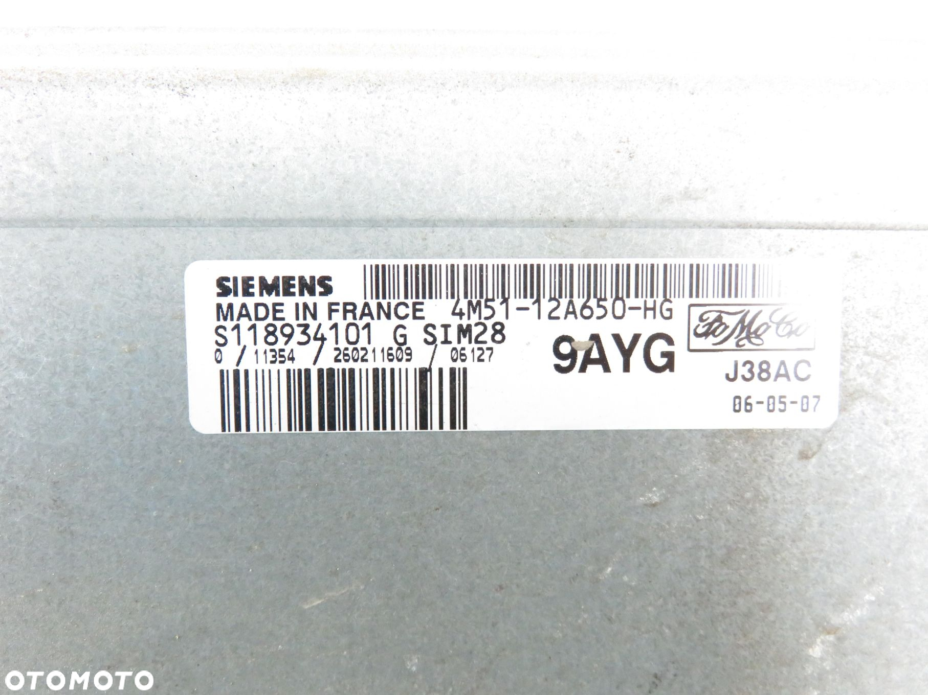 STEROWNIK FORD FOCUS MK2 II 1.6 S118934101 4M5112A650HG - 3