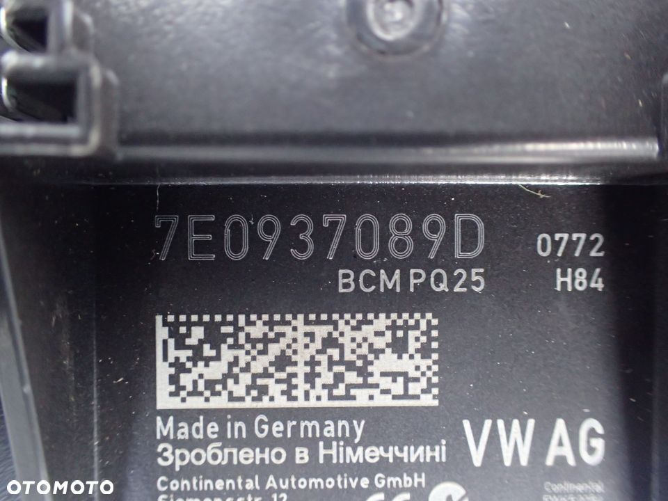 MODUŁ KOMFORTU VW AUDI SKODA 7E0937089D RADOM - 2