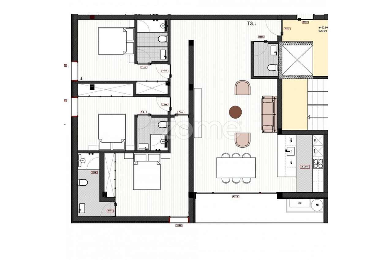 Apartamento T3 no Edifício Bacelo - Grande imagem: 4/8