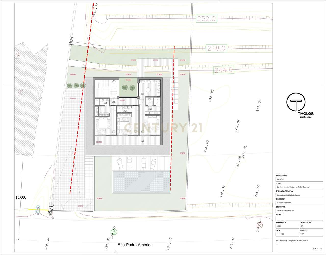 Terreno com Projeto Aprovado para Moradia de 3 Pisos com Vista Panorâm - Grande imagem: 2/22