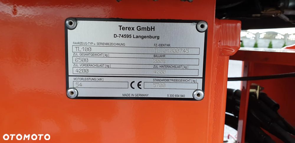 Terex TL100 sprowadzona SUPER STAN!! 6536MTG szybka jazda ŁYŻKA+WIDŁY - 20