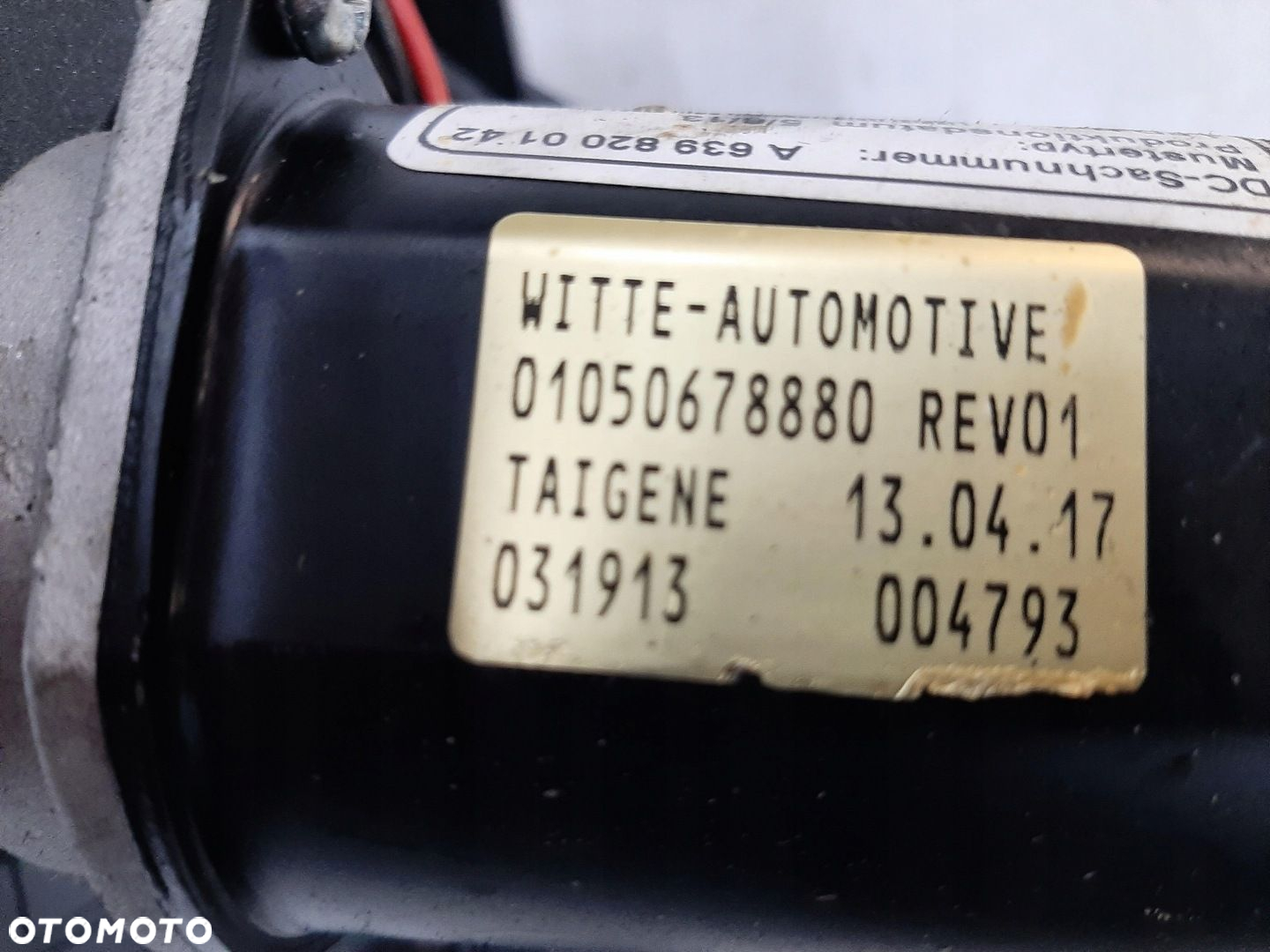 VITO VIANO W639 MECHANIZM SILNICZEK DRZWI PRZESUWNYCH LEWY A6398200142 - 2