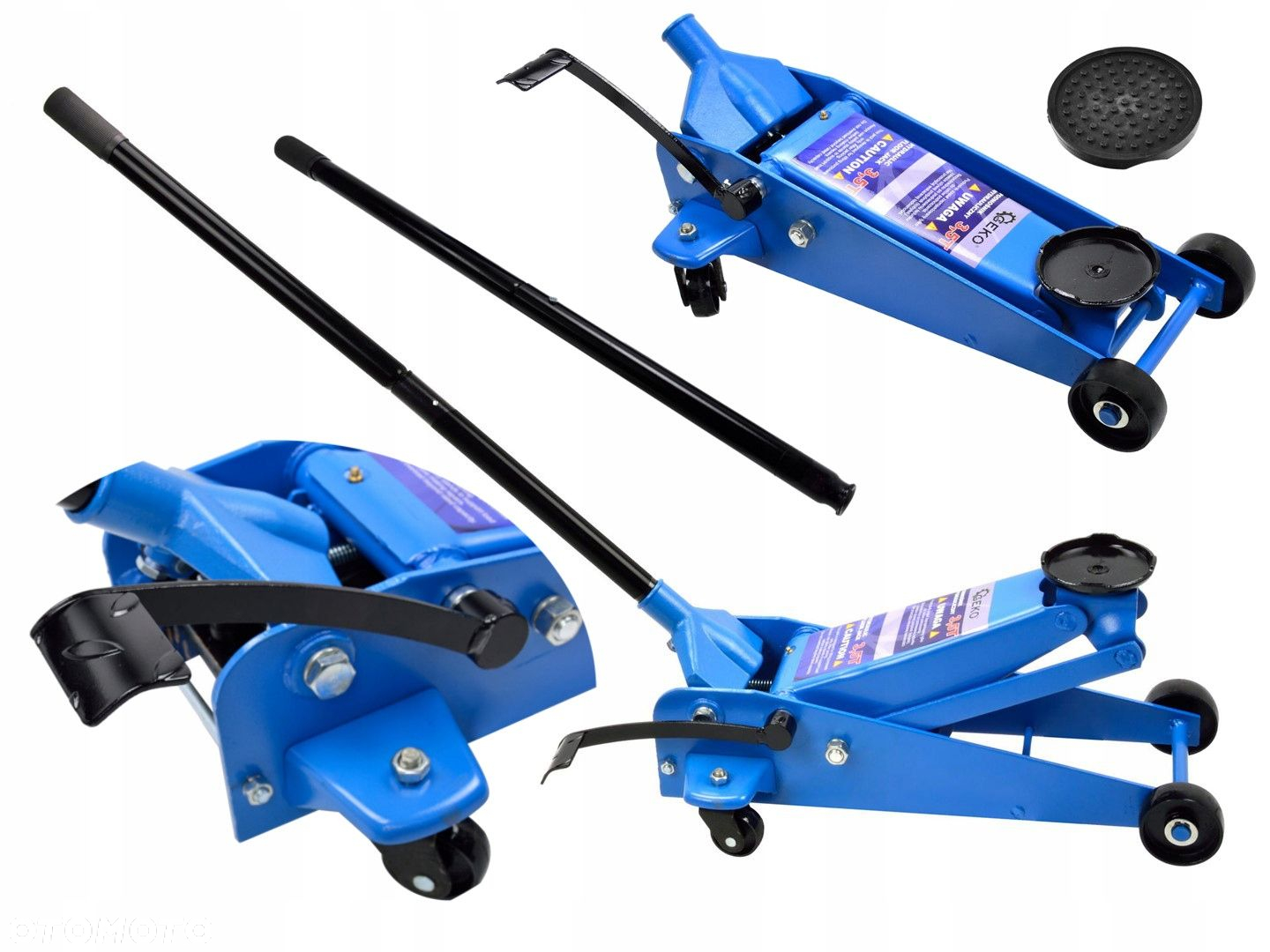 GEKO PODNOŚNIK HYDRAULICZNY TYP ŻABA 3,5T Z PEDAŁEM NOŻNYM G01063 - 12