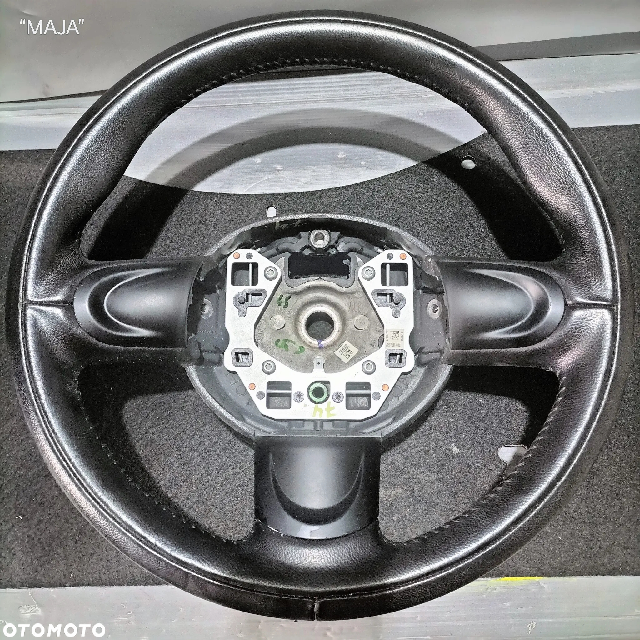 MINI COOPER ONE R55 R56 R57 609695852D 3-RAMIENNA KIEROWNICA SKÓRZANA SKÓRA ORYGINAŁ - 2