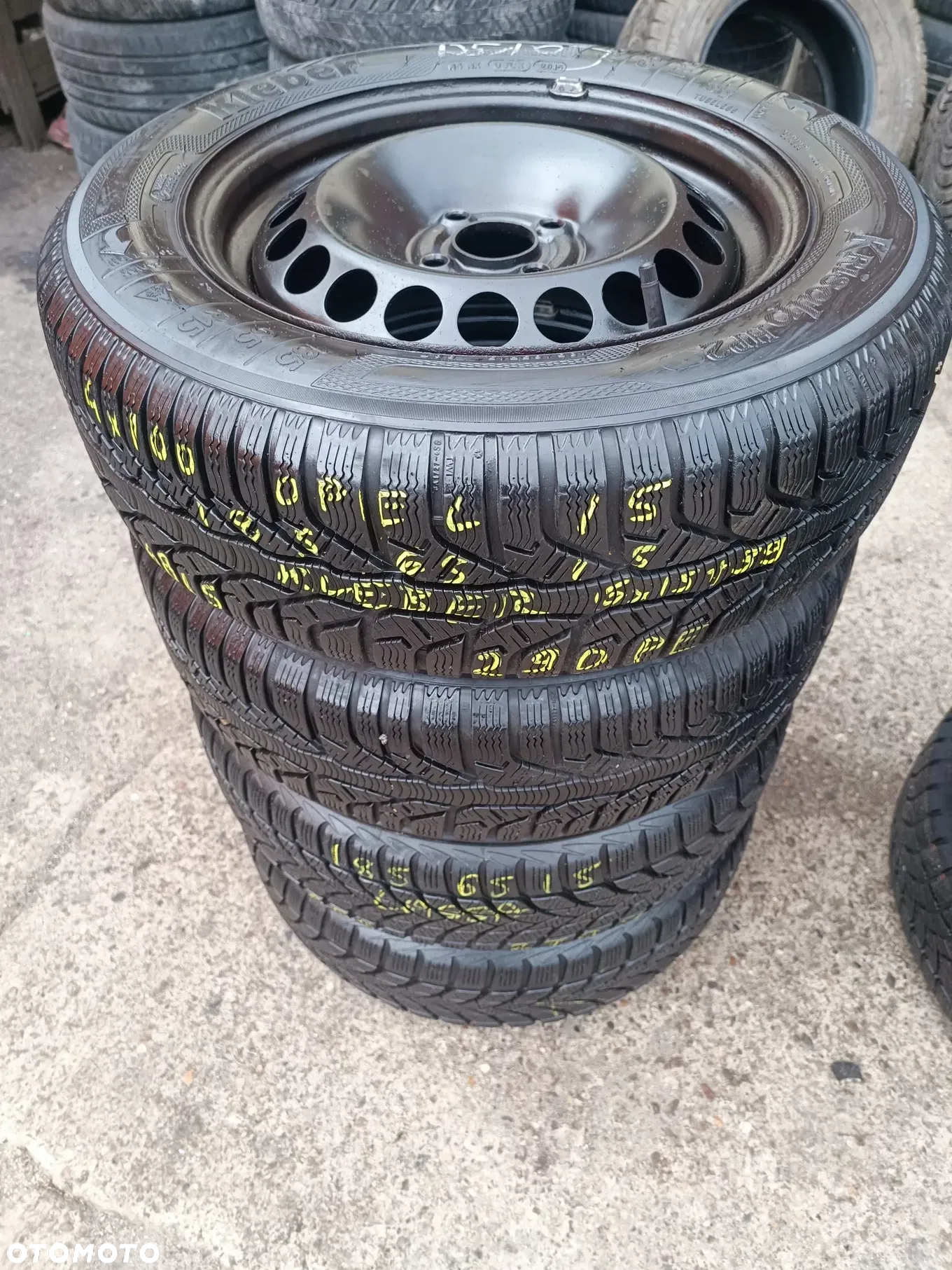 4x100 Felgi Stal Stalowe 15 Koła zimowe zima OPEL MERIVA A ASTRA G H CORSA D E VECTRA A B CHEVROLET Fiat Grande Punto Evo ALU-RAD Legnica 185/65 6,5mm - 5