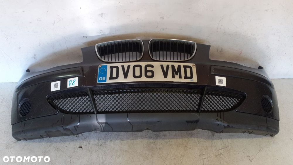 $ ZDERZAK PRZÓD PRZEDNI DO BMW E87 SERII 1 + GRILL NERKI KOD KOLOR SPARKLING GRAPHITE - 1