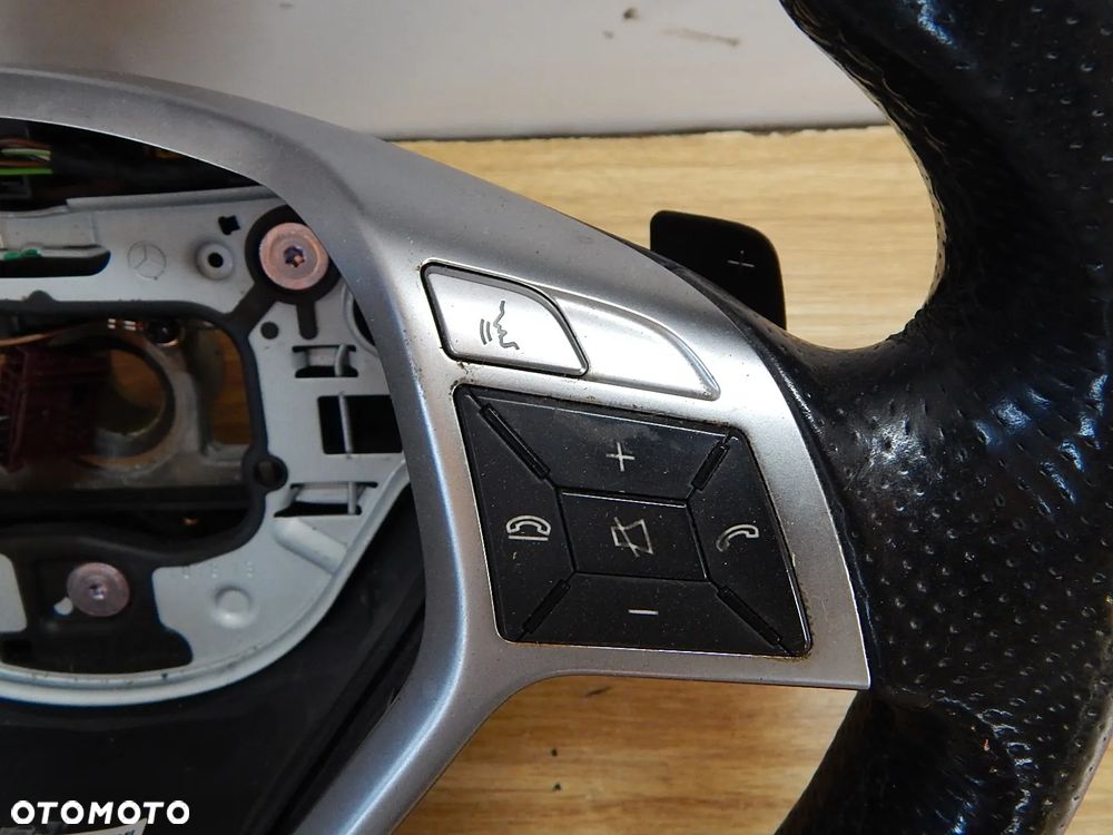 Kierownica skórzana AMG czarna Mercedes E klasa 212 W212 Lift w204 w207 08-16 Łuków części - 5