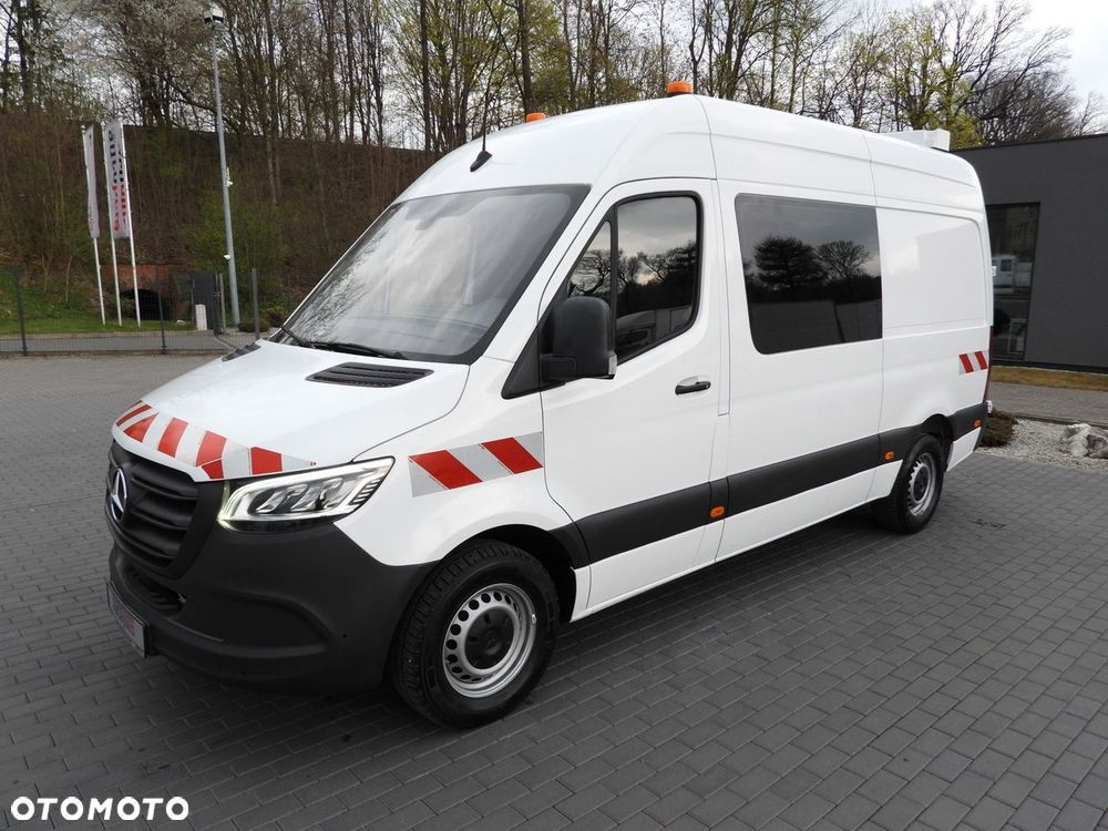 Mercedes-Benz SPRINTER 316 BRYGADÓWKA  6 MIEJSC TEMPOMAT NAWIGACJA LEDY AUTOMAT  KLIMATYZACJA  160KM - 7
