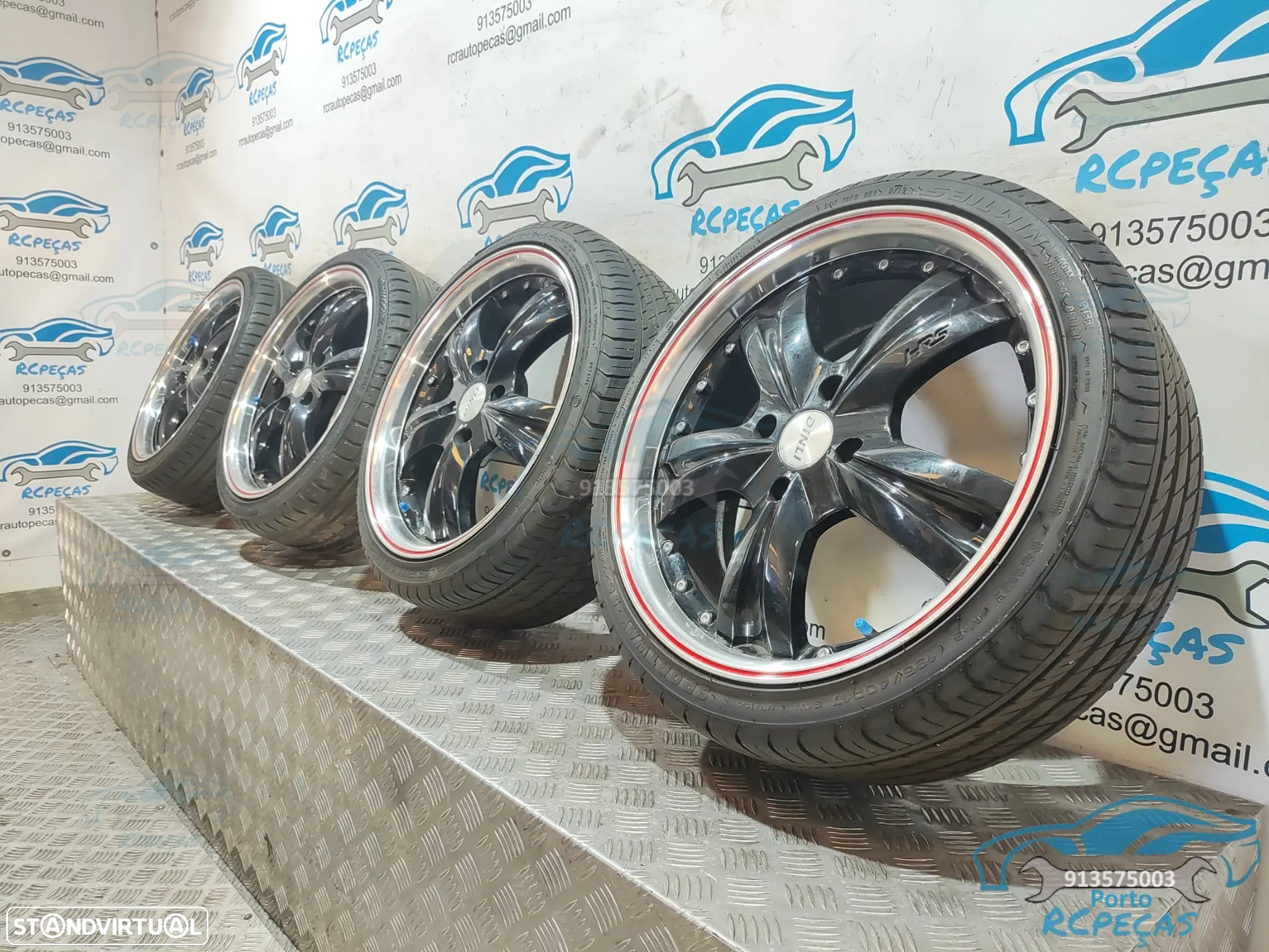 Jantes 17" HRS 4x100 - 7J | ET40 - 195 40 17 | Mini | Cooper | Aba | Polida | One | S | JCW | SD | Polegadas | Jante - 4