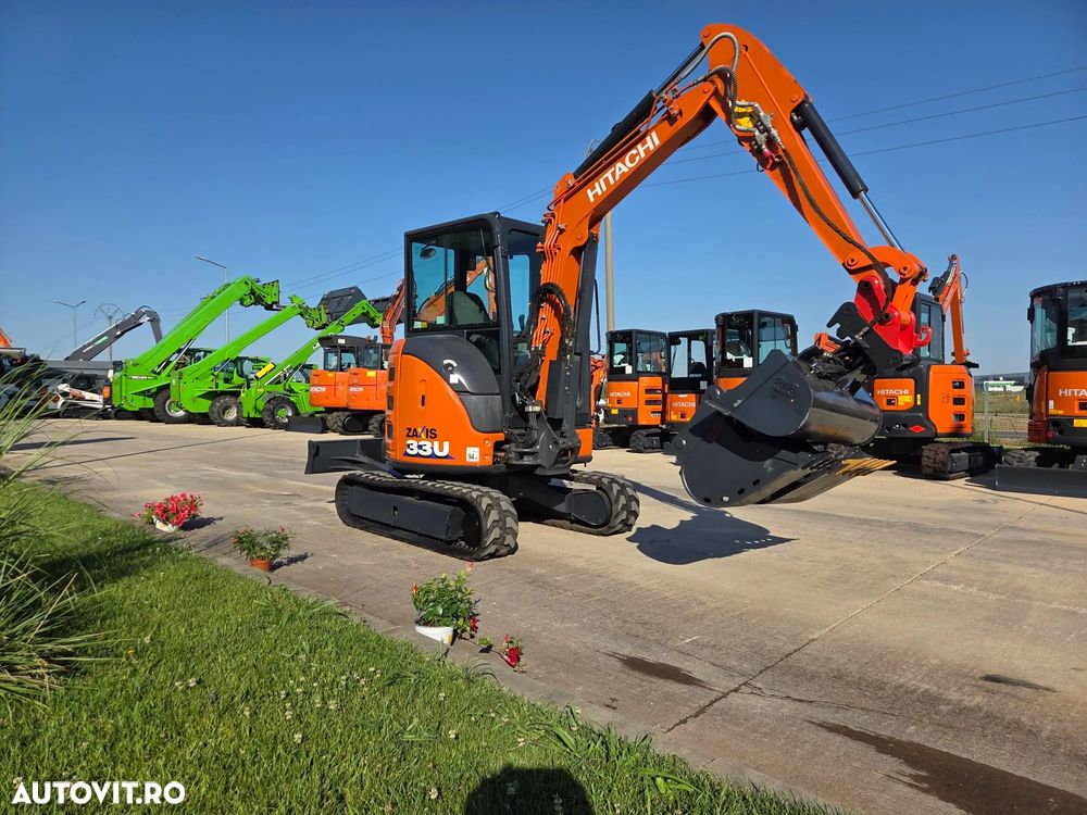 Hitachi 3,7tone, 2023, 737h, FULL OPTION, Cupla rapida HIDRAULICA, 2 cupe excavare NOI, cupa TALUZ INCLINABILA NOUA, senile cauciuc NOI, latime 1,5m, adancime sapare 4m, inst picon pe brate, ridica 2t, Aer cond, posibil leaasing 4 ani-PROMOTIE 38.900 eur+Tva - 7