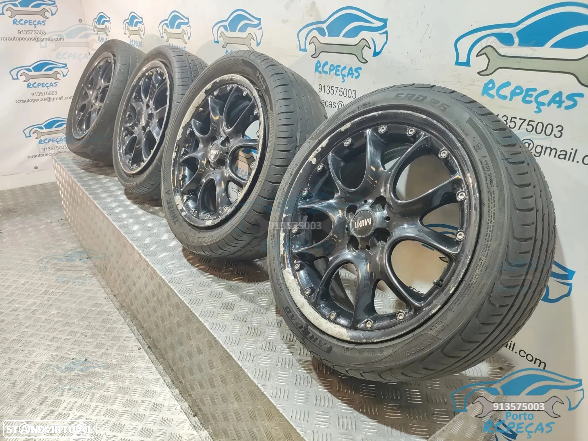 Jantes 17"  Ronal Mini Cooper S - Bi-partidas - 7J | ET48 | 4x100 - Jante | Originais | Cooper | One | John Cooper Works | Cooper SD | Polegadas | Clubman | Cabrio | Coupé | Original | Double Spoke | 36116787710 | 6787710 - 4