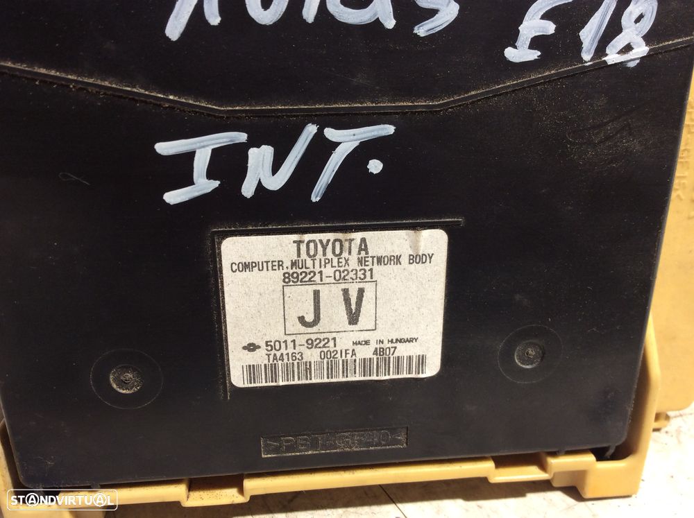 Caixa de fusíveis Toyota Auris E18 Ref. 89221-02331 - 3